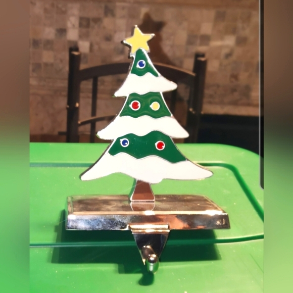 Metal Christmas Tree Stocking Holder - Picture 1 of 1